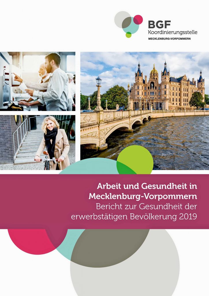 Deckblatt des Gesundheitsbericht von Mecklenburg-Vorpommern 2019.
